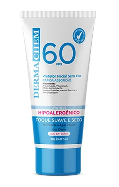 Protetor Solar Facial 60 FPS 40g - Dermachem