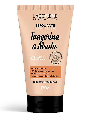 Esfoliante Corpo e Rosto 170g Tangerina e Menta - Laborene