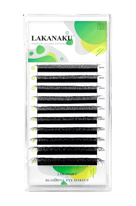 Cílios W Volume Egípcio 6D 0.07D Unitário 10mm - Lakanaku