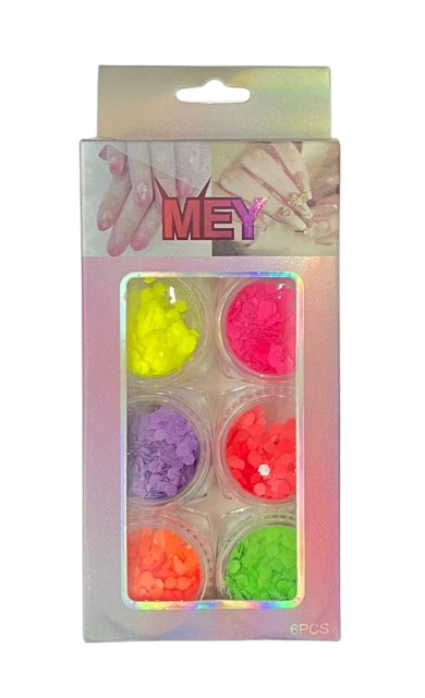 Glitter Bolinha Neon - Mey