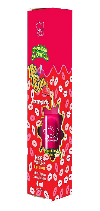 Lip Gloss Babasoul Moranguinho - Soul Cosméticos