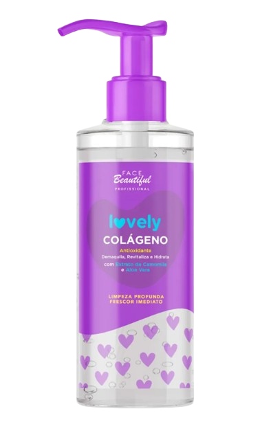 Gel de Limpeza Lovely Colágeno - Face Beautiful