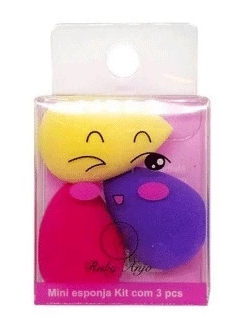 Kit com 3 Mini Esponjas RA-034 - Ruby Anjo