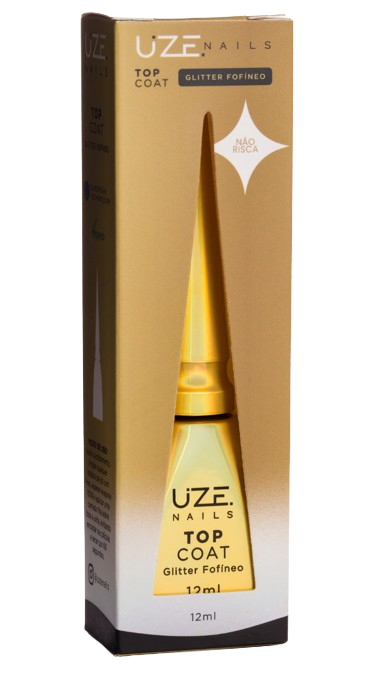 Top Coat  Glitter Fofíneo - Uze Nails