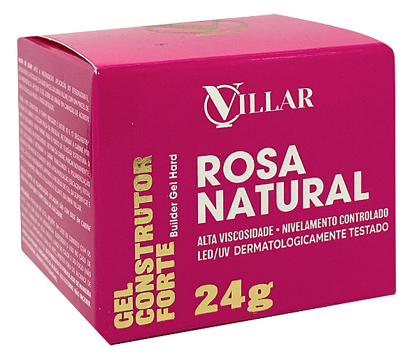 Gel Construtor Rosa Natural 24g - Villar