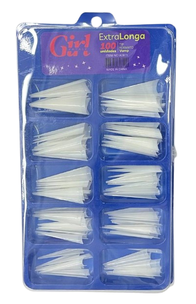 Tips Vamp Extra Longa Leitosa com 100 A0811 - Girl Fatale