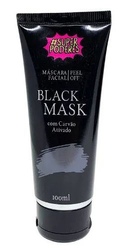 Máscara Facial Peel Off 100ml Black - Super Poderes
