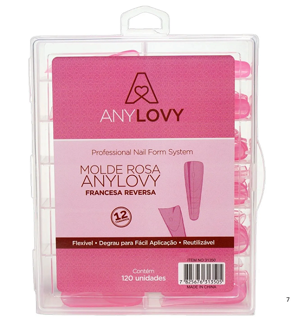 Molde F1 Francesa Reversa Rosa - Any Lovy