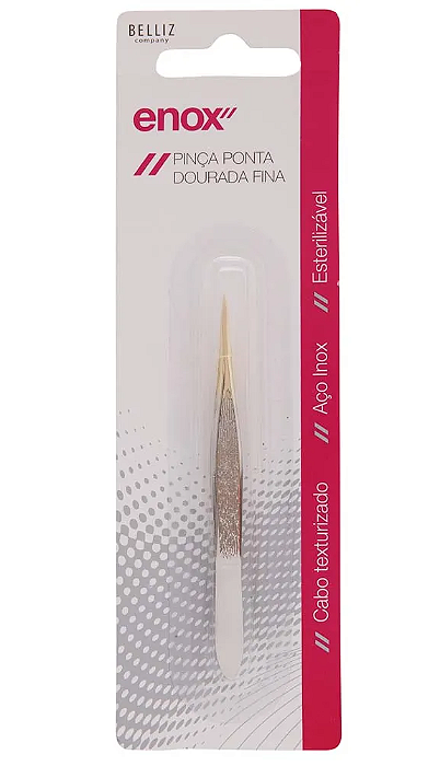 Pinça Ponta Dourada Fina Cód. 701 - Enox