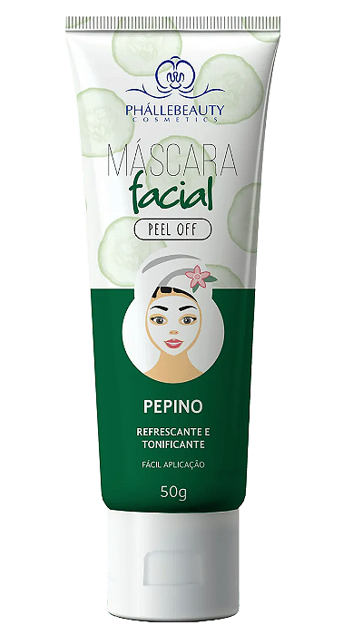 Máscara Facial Peel Off Pepino 50g - PhálleBeauty
