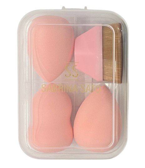 Kit com 3 Esponjas para Maquiagem + Pincel Mágico SP2043 - Sabrina Sato