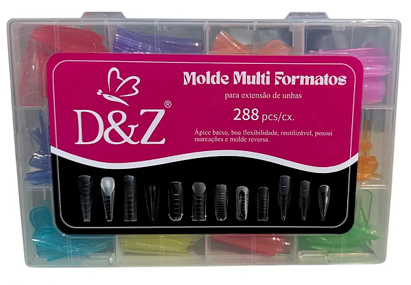 Kit de Molde F1 com 12 Modelos COLORIDO JMTHDQ-01 - D&Z