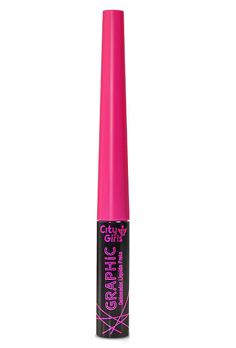 Delineador Líquido Preto Graphic - City Girls