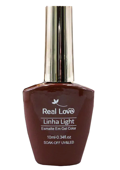 Esmalte em Gel Linha Light 10ml 003 MARROM - Real Love