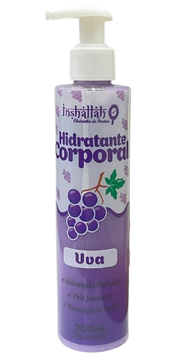 Hidratante Corporal 200ml Uva - Inshallah