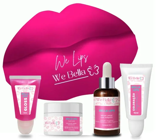 Kit Bella Lips Hidragloss - We Bella