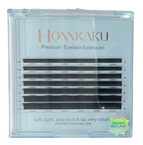 Cílios Fio a Fio WET LASH MARROM - Honnkaku