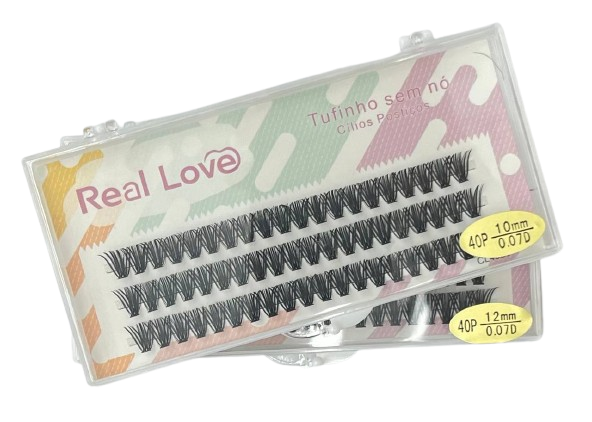 Cílios Tufo sem Nó 40P 0.07D UNITÁRIO - Real Love