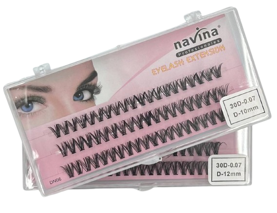 Cílios Tufo sem Nó 30P 0.07D UNIDADE - NAVINA