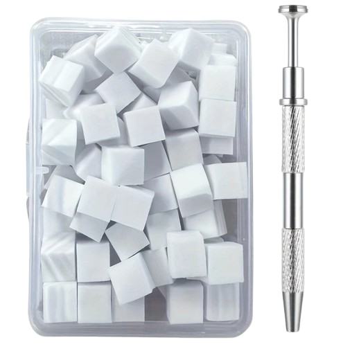 Kit com Mini Esponjas para Decoração de Unha + Prego (61434)