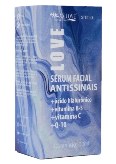 Sérum Facial Vegano Antissinais - Max Love