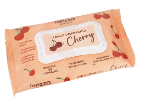 Lenço Umedecido CHERRY - Fenzza