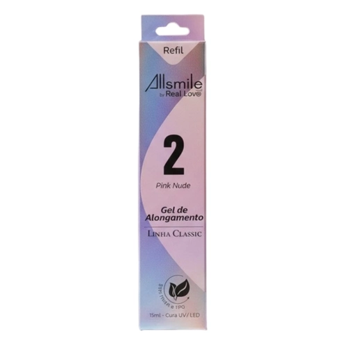 Refil Gel de Alongamento ALL SMILE 2 Nude - Real Love