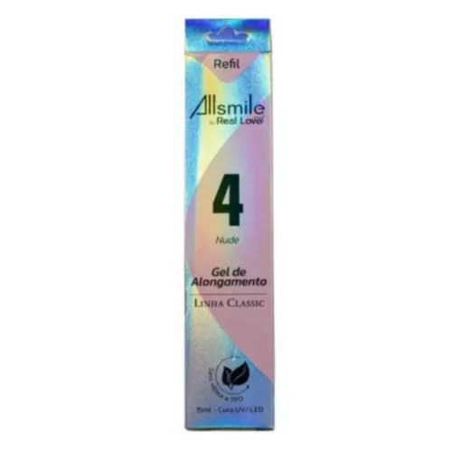 Refil Gel de Alongamento ALL SMILE 4 Nude - Real Love