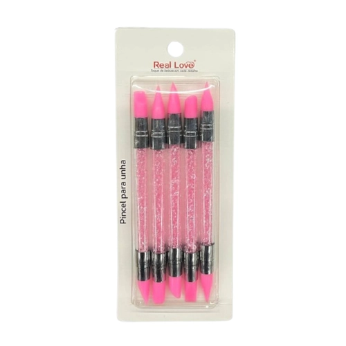 Kit com 5 Pincéis Pega Strass (PIN045B) - Real Love