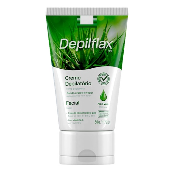 Creme Depilatório Facial Aloe Vera - DEPILFLAX