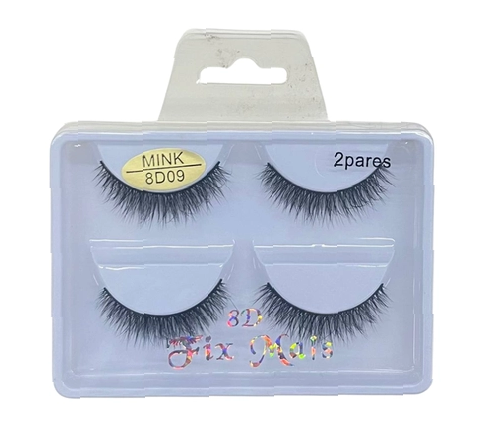 2 Pares de Cílios Postiços 8D Mink 09 - Fix Mais
