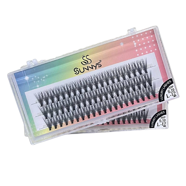 Cílios Tufo sem Nó 20P *0.10L* UNIDADE 12mm (SS6201) - Sunnys