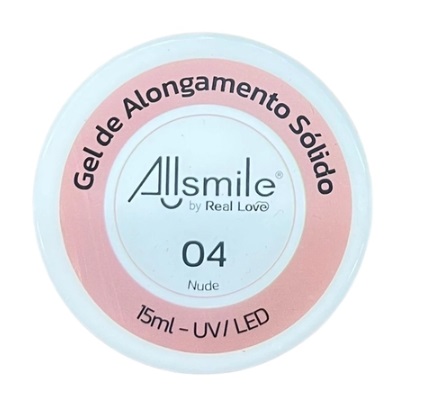 Gel de Alongamento SÓLIDO ALL SMILE 04 Nude - Real Love
