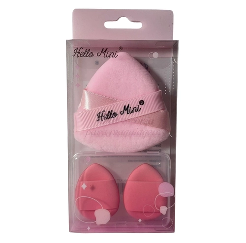 Kit com 3 Esponjas para Maquiagem KIT1138 - Hello Mini