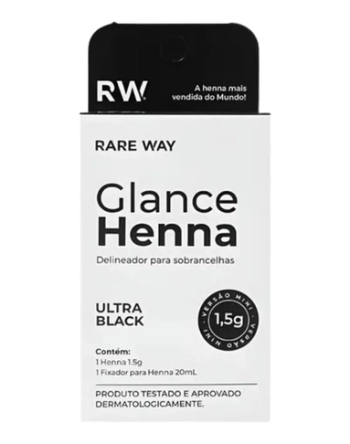 Henna para Sobrancelhas 1,5g ULTRA BLACK (MINI) - GLANCE