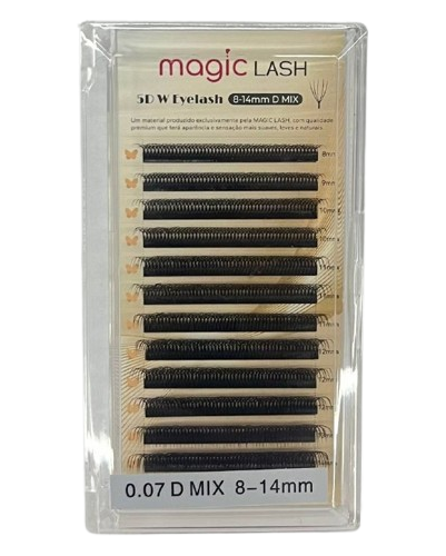 Cílios W Volume Egípcio Duplo 0.07D Mix (1863) - Magic Lash