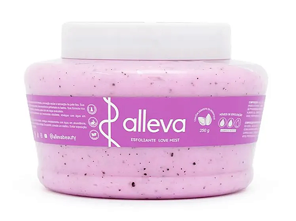 Esfoliante Corpo e Rosto LOVE MIST 250ml - Alleva