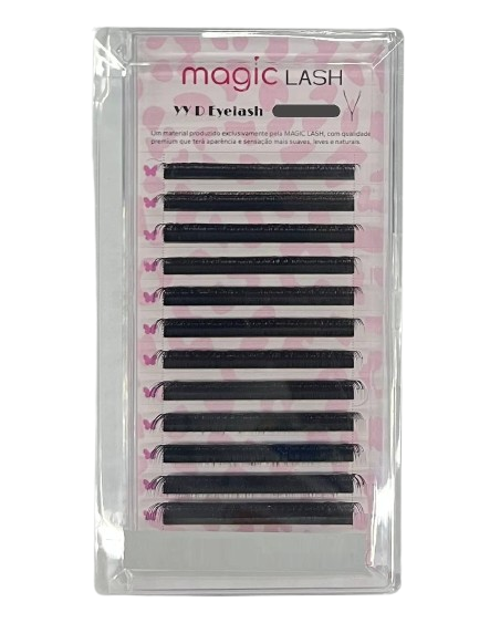 Cílios YY Volume Brasileiro 0.07D Mix (8-14) (1504) - Magic Lash