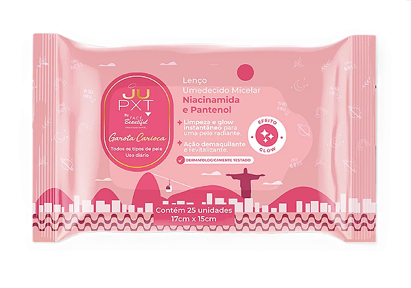 Lenço Umedecido Micelar JUPXT GAROTA CARIOCA - Face Beautiful