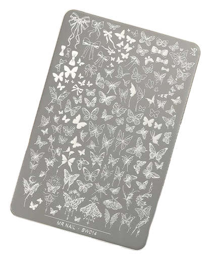 Placa de Carimbo BW014 (4249) - Mr Nail