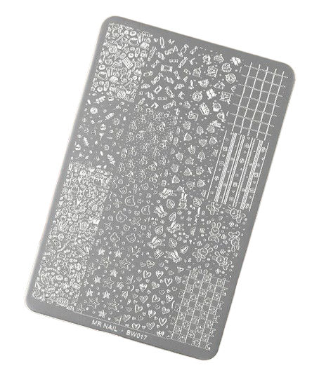 Placa de Carimbo BW017 (4252) - Mr Nail