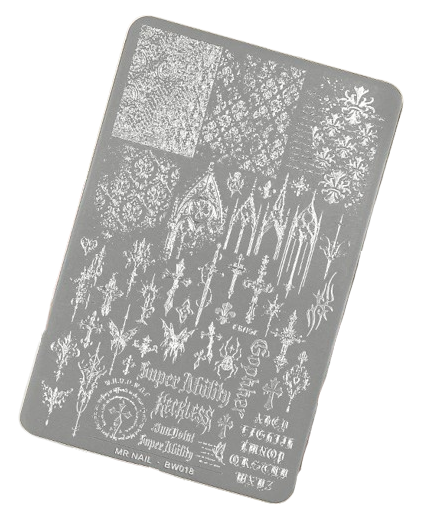 Placa de Carimbo BW018 (4253) - Mr Nail