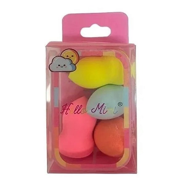 Kit com 4 Mini Esponjas  - Hello Mini