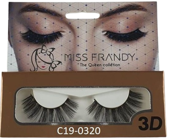 1 Par de Cílios Postiços 3D C19-0320 - Miss Frandy