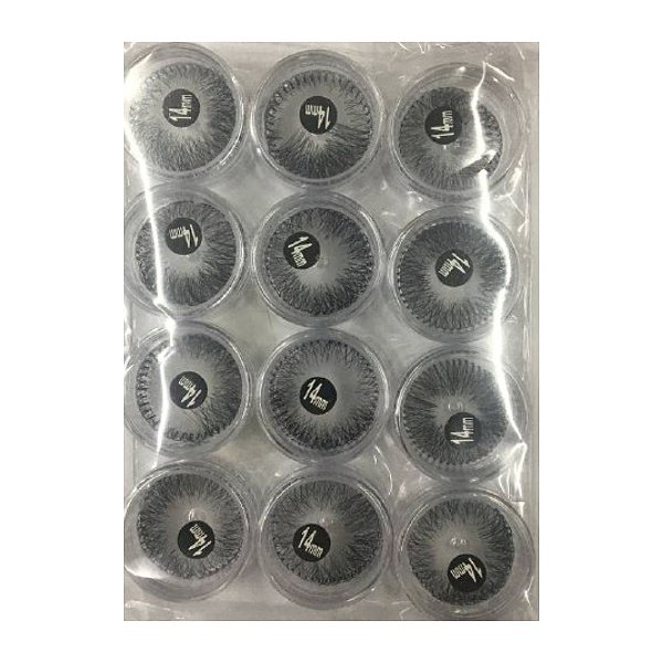 Cílios Tufo com Nó com 12 Unidades 14mm