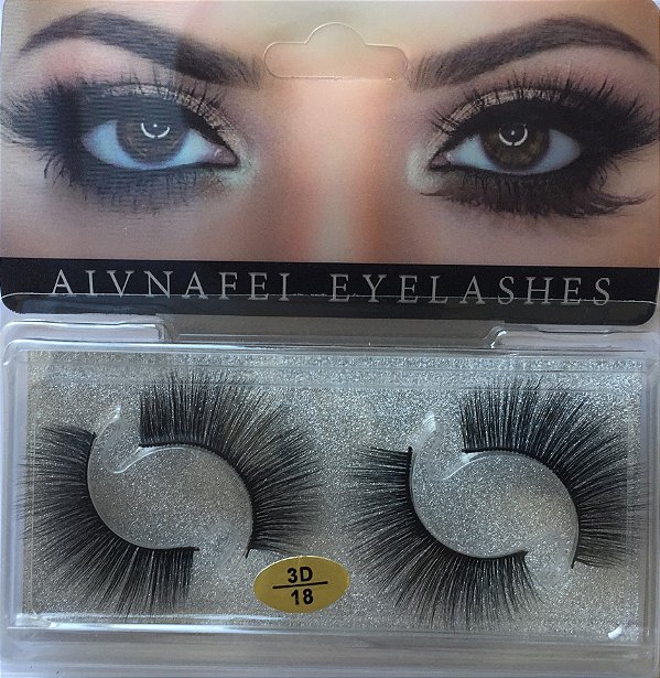 2 Pares de Cílios Postiços 3D-18 - Aivnafei Eyelashes