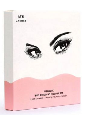 Kit 3 com Pares de Cílios Magnéticos Postiços com 5 Imãs 001