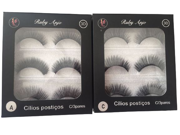 Cílios Postiços 3D - Ruby Anjo