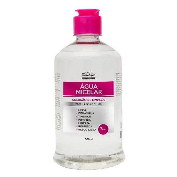 Água Micelar 500ml - Face Beautiful