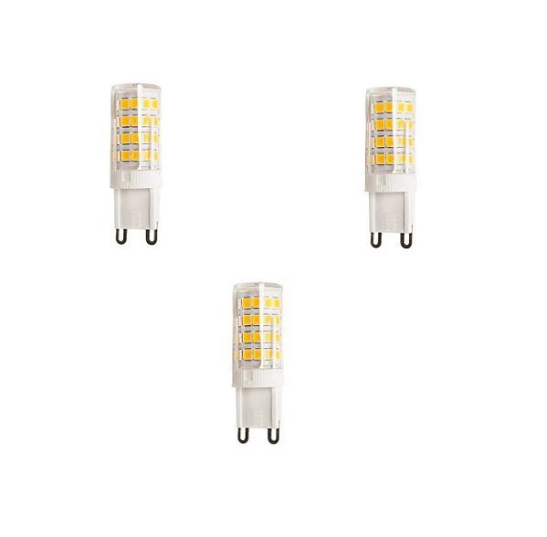 Kit com 03 Lâmpadas Led G9 4W 2700K 220V - EVOLED - LE-3248